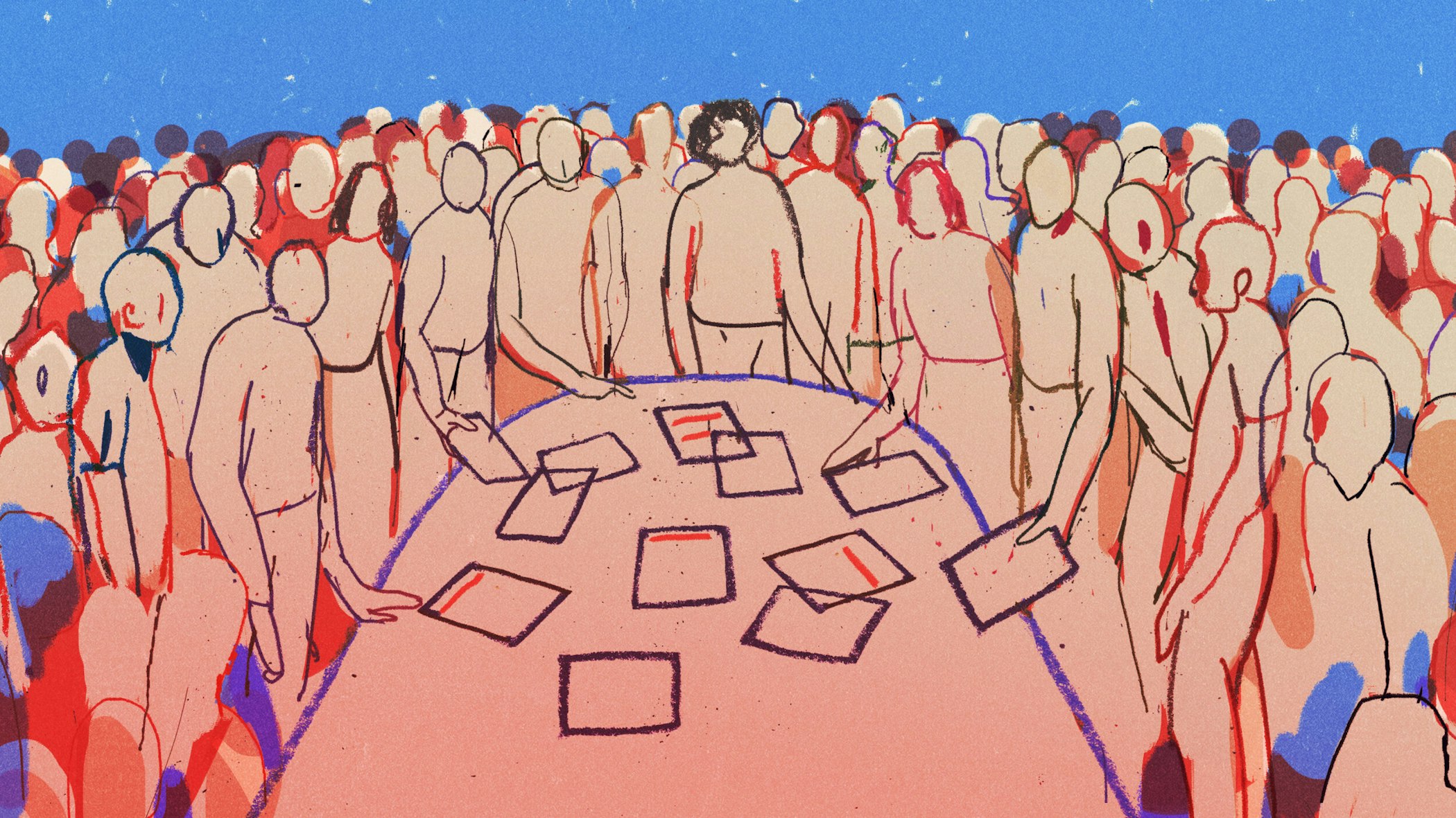 Illustration by Ibrahim Rayintakath for Noema Magazine.