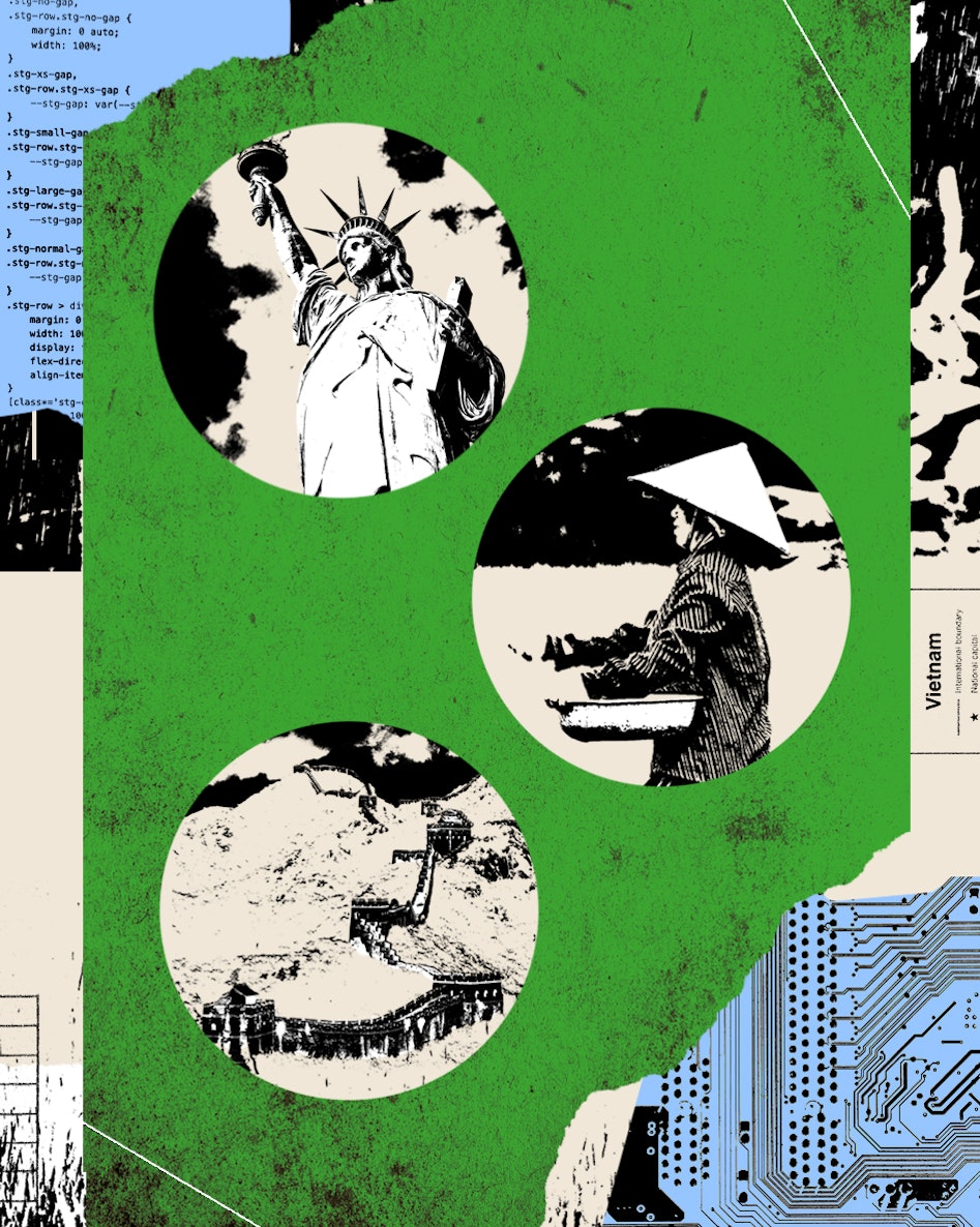 Tác phẩm nghệ thuật của Beatrice Caciotti cho Tạp chí Noema.